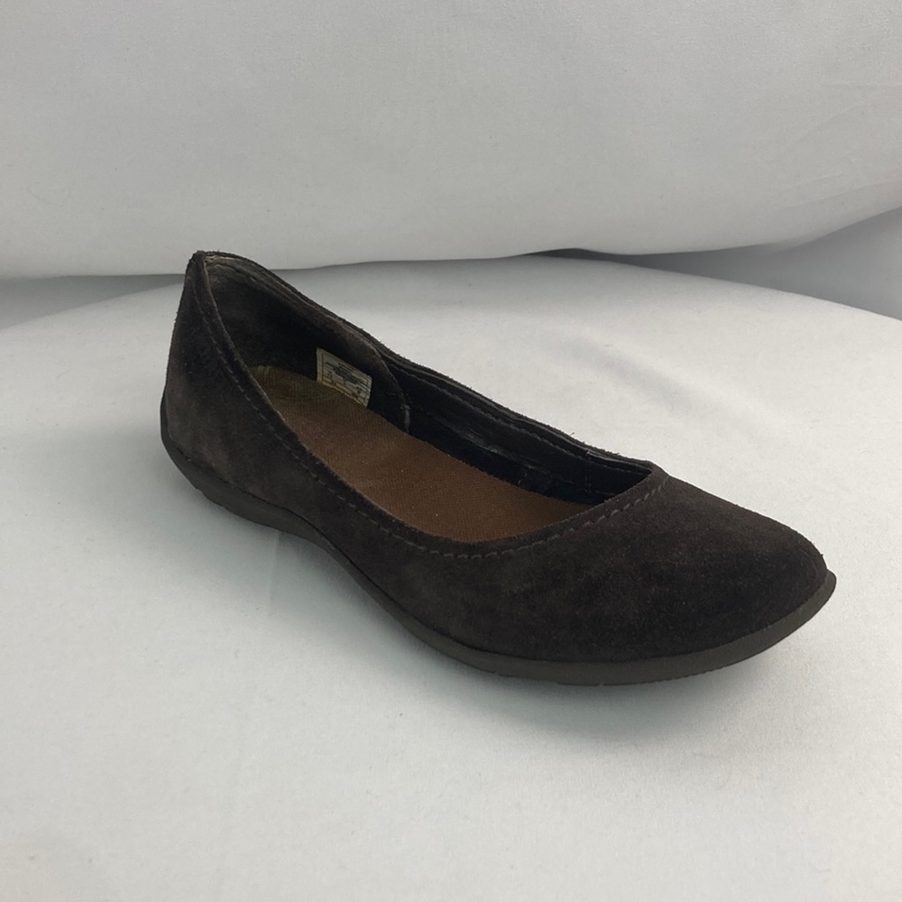 Merrell espresso brown suede loafers vibram soles 7.5